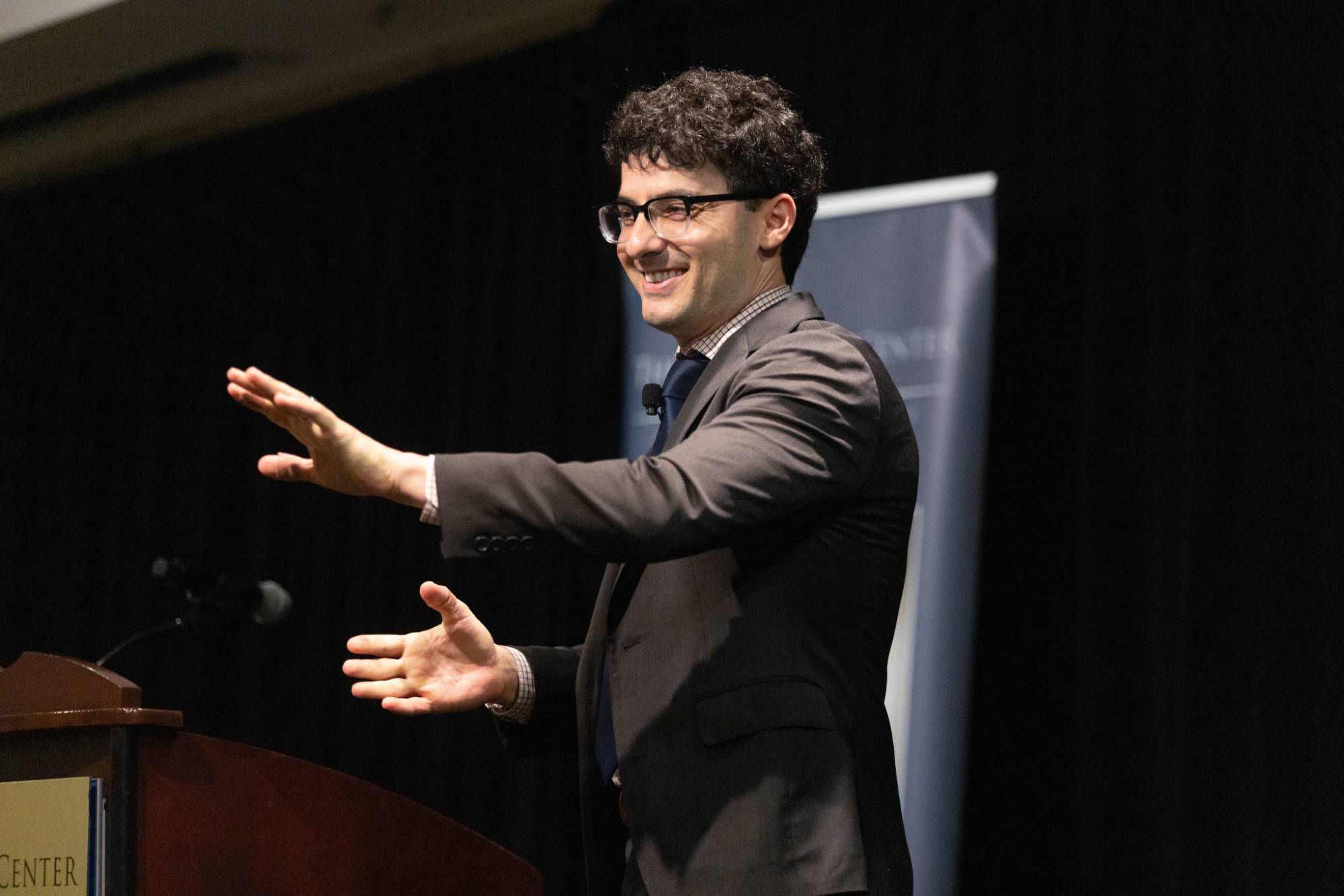 Speakers in conversation